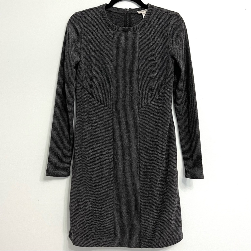 Ann Taylor LOFT Charcoal Grey Dress Size XS